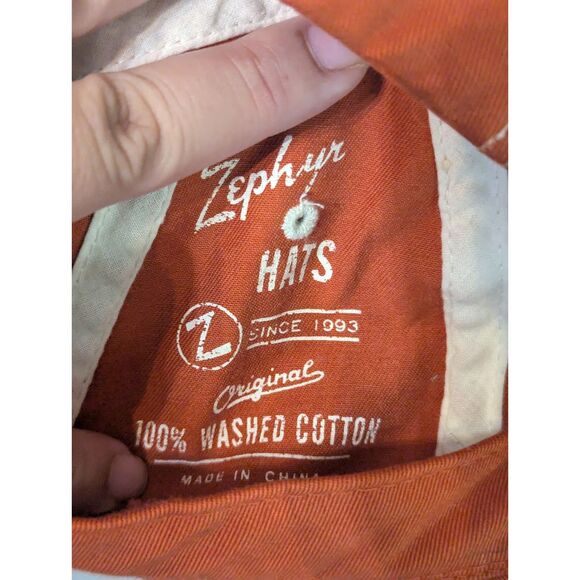 Zephyr HATS Texas Longhorns Distressed Dad Hat Orange Burnt Orange Adjustable - Picture 3 of 4